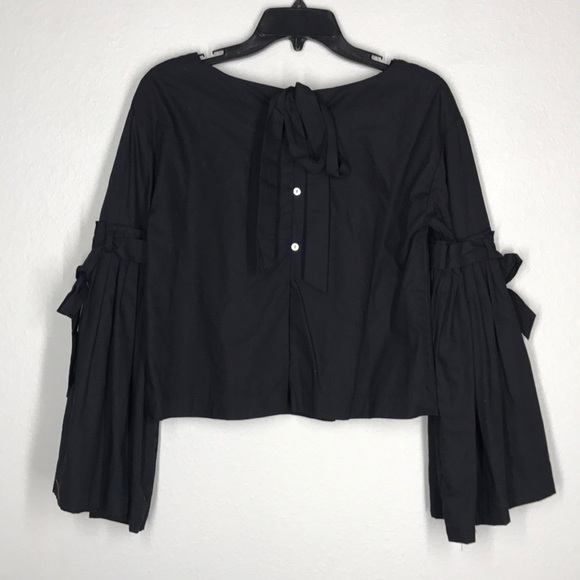 Free People Obviously Yours black cotton blouse XS - Picture 6 of 8